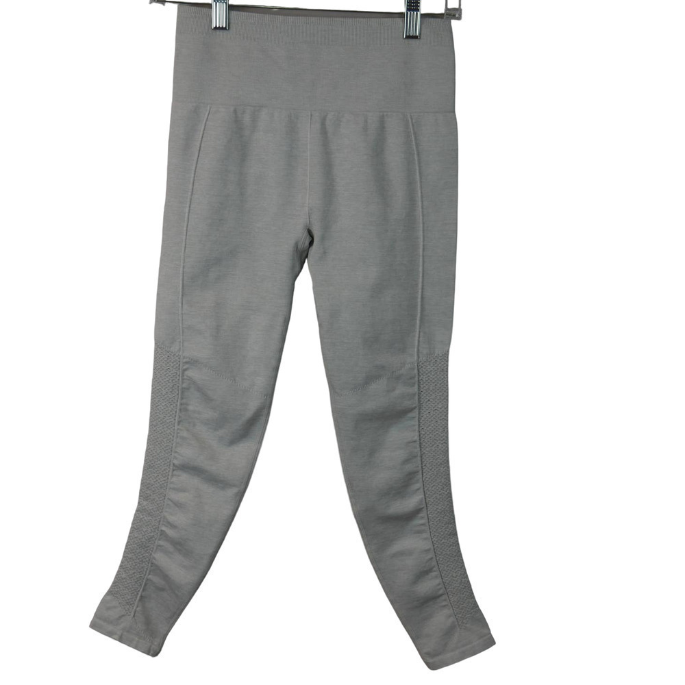 Fabletics NWT Gray Sync High Waisted Perforated 7… - image 2